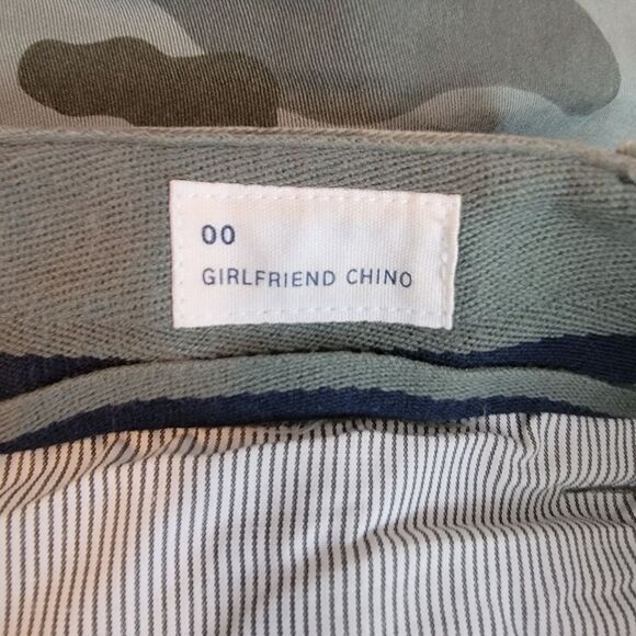 Gap Girlfriend chino ankle pants camo print size 00 - Picture 7 of 8